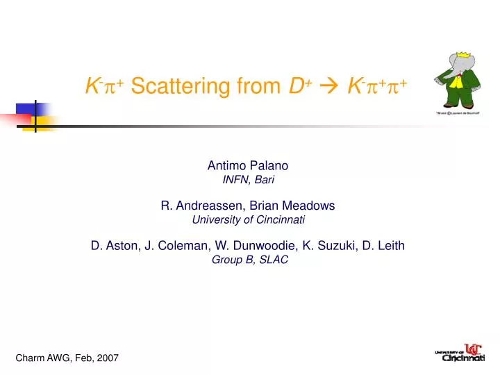 k scattering from d k