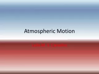 Atmospheric Motion