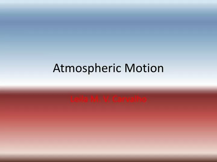 atmospheric motion