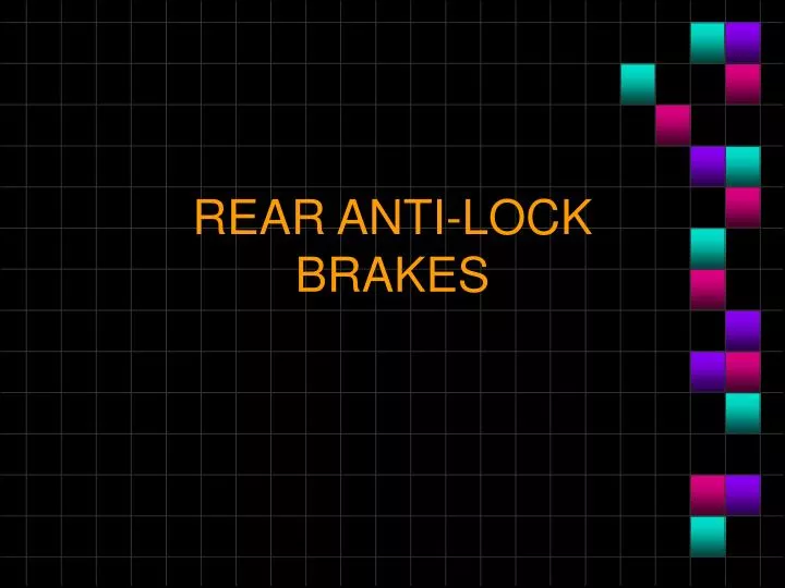 rear anti lock brakes