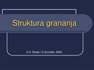struktura grananja