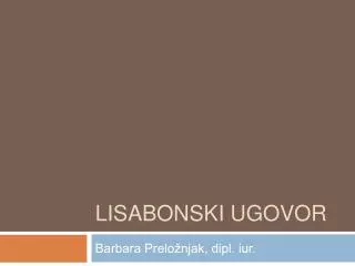 lisabonski ugovor