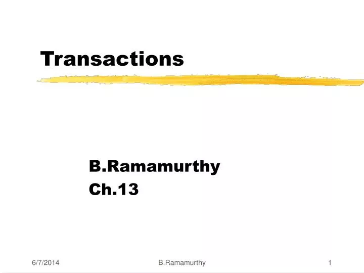 transactions