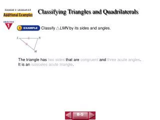 classifying triangles and quadrilaterals