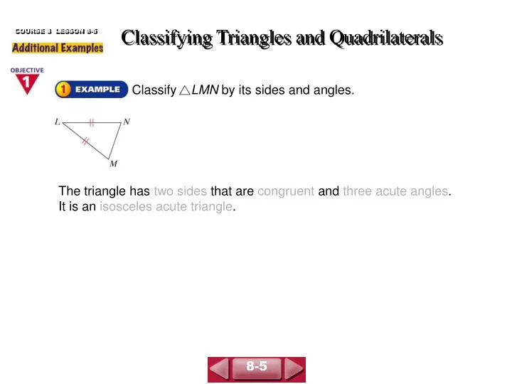 classifying triangles and quadrilaterals