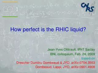 How perfect is the RHIC liquid?