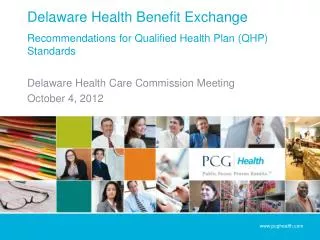 Delaware Health Benefit Exchange Recommendations for Qualified Health Plan (QHP) Standards