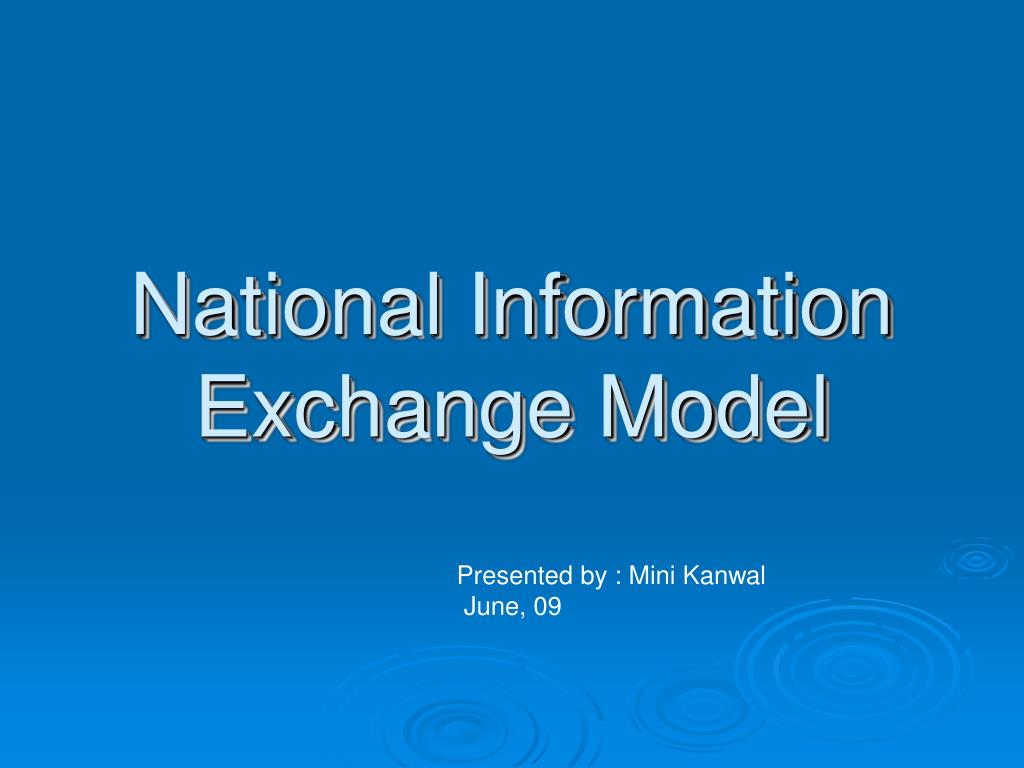 PPT - National Information Exchange Model PowerPoint Presentation, free ...