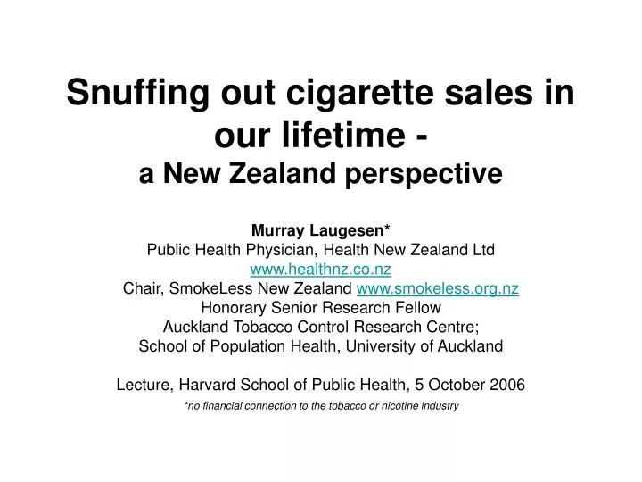 snuffing out cigarette sales in our lifetime a new zealand perspective