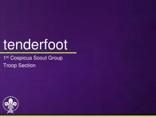 tenderfoot
