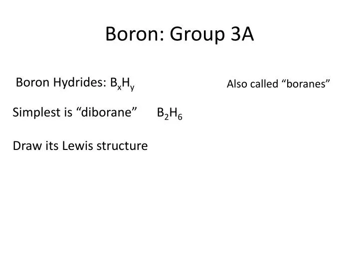 boron group 3a