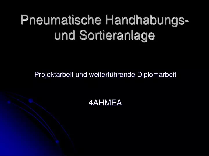 pneumatische handhabungs und sortieranlage