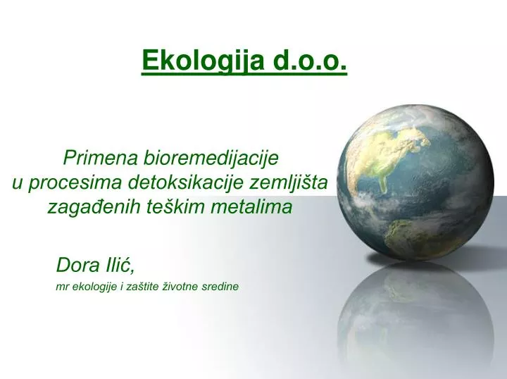 ekologija d o o