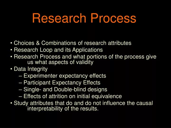 research process