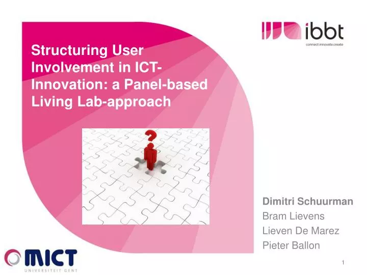 structuring user involvement in ict innovation a panel based living lab approach