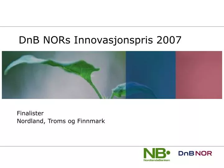 dnb nors innovasjonspris 2007