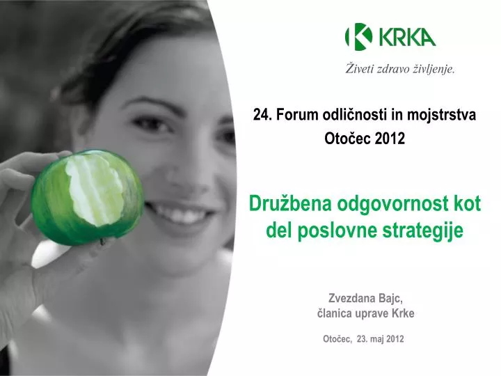 dru bena odgovornost kot del poslovne strategije