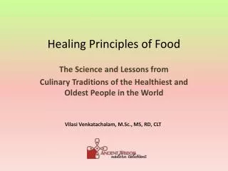 Healing Principles of Food