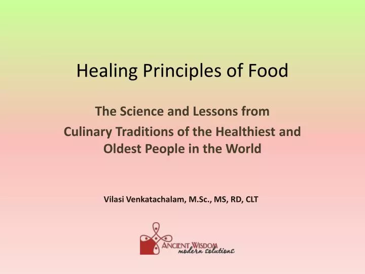 healing principles of food