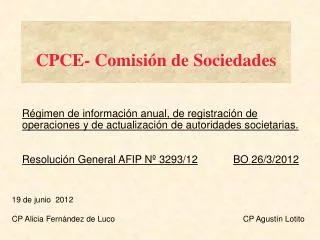 cpce comisi n de sociedades