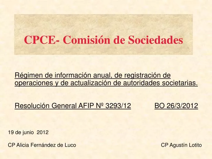 cpce comisi n de sociedades