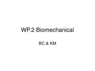 WP.2 Biomechanical