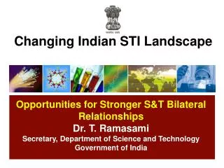 Changing Indian STI Landscape