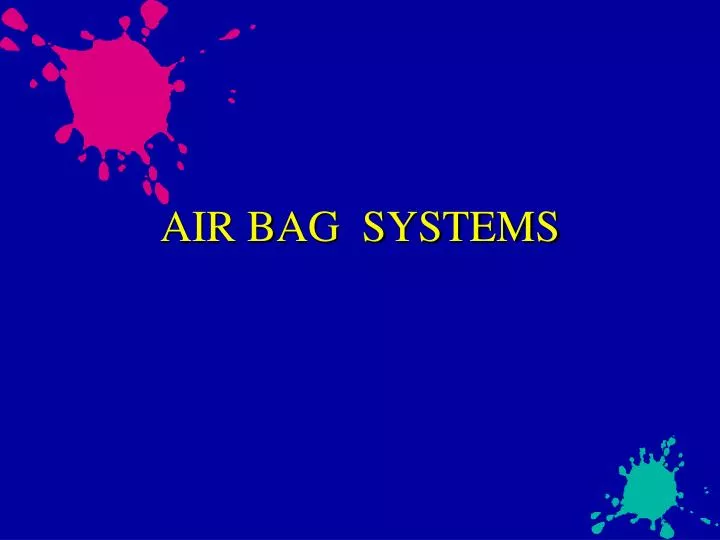 air bag systems