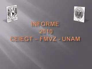 informe 2010 ceiegt fmvz unam