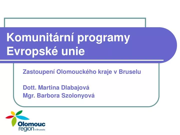 komunit rn programy evropsk unie