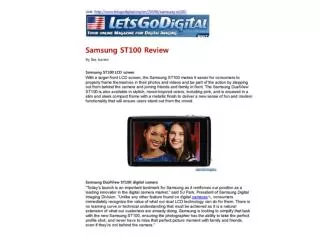 Samsung ST100 Review