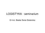LOGISTYKA - seminarium - slide 1