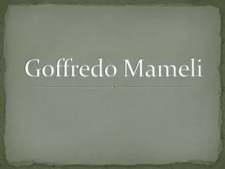 goffredo mameli