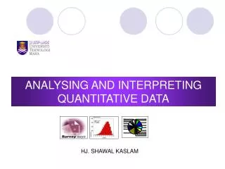 ANALYSING AND INTERPRETING QUANTITATIVE DATA