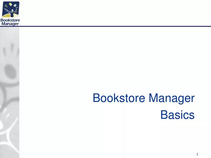 bookstore manager basics