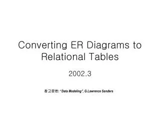converting er diagrams to relational tables
