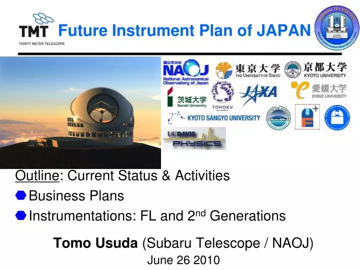 future instrument plan of japan