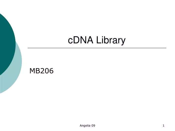 cdna library