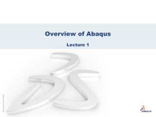 Overview of Abaqus