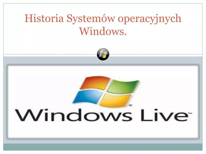 historia system w operacyjnych windows