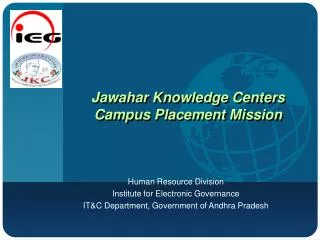 Jawahar Knowledge Centers Campus Placement Mission