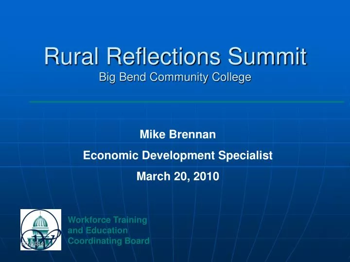 rural reflections summit big bend community college