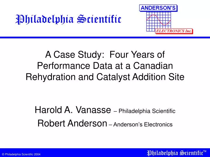 a case study four years of performance data at a canadian rehydration and catalyst addition site