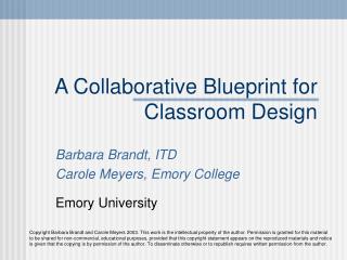 A Collaborative Blueprint for Classroom Design