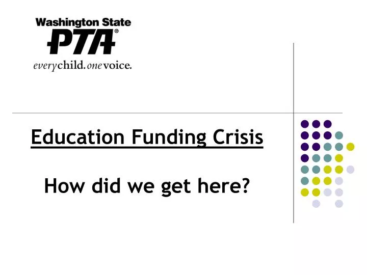 education funding crisis how did we get here