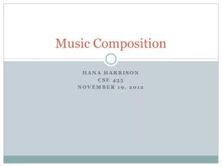 Music Composition