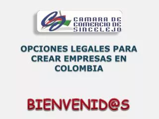 OPCIONES LEGALES PARA CREAR EMPRESAS EN COLOMBIA