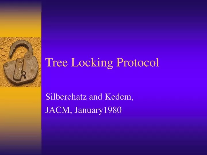 tree locking protocol