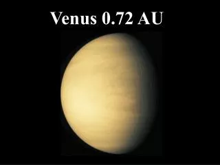 Venus 0.72 AU