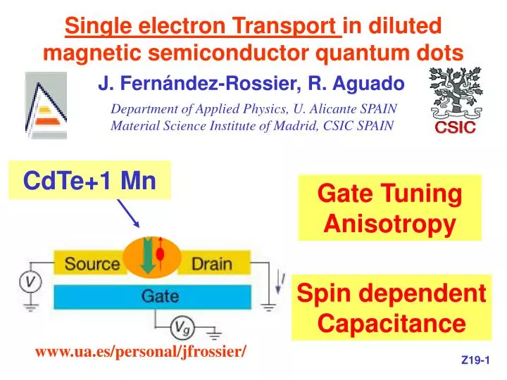 single electron transport in diluted magnetic semiconductor quantum dots